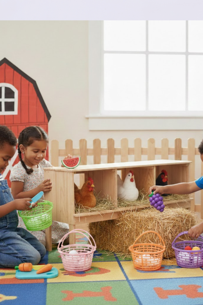 Image illustrates dramatic play center printables.