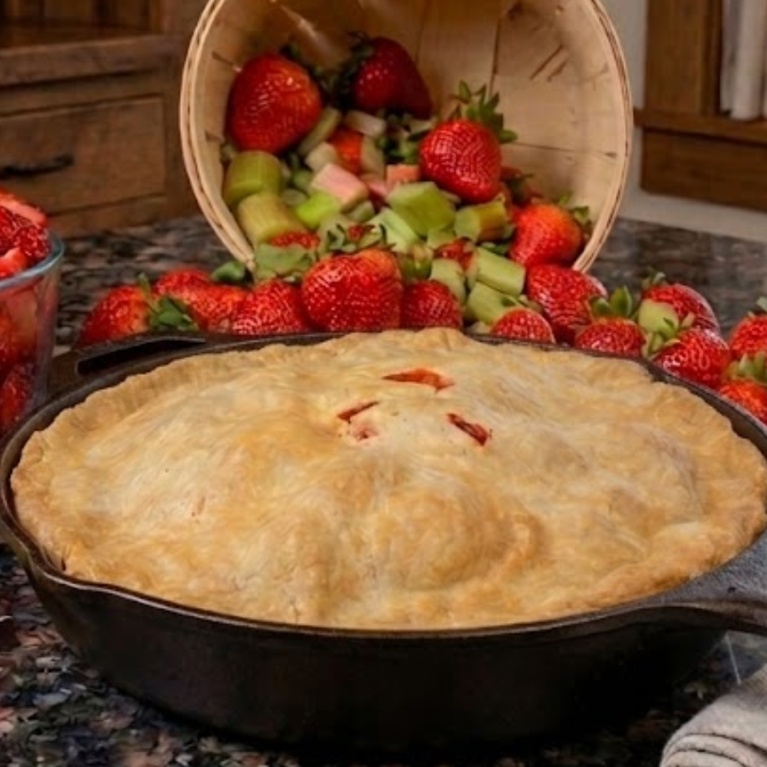 Amish Strawberry Rhubarb Pie