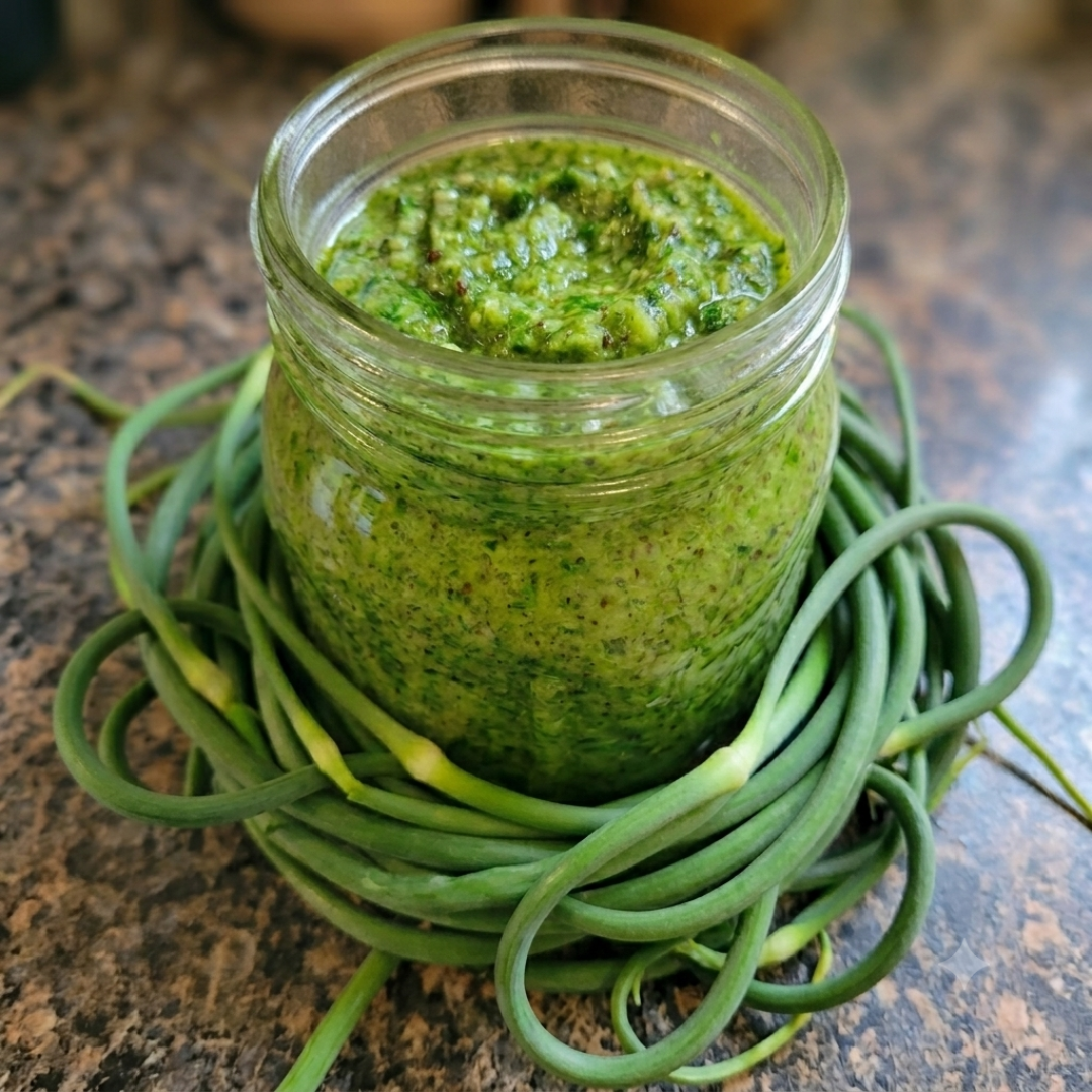 Garlic Scape Pesto